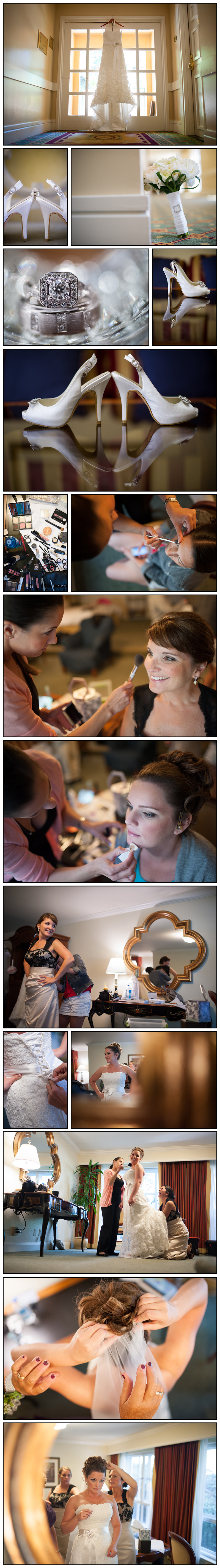 Bride Getting Ready at Lafayette Park Hotel