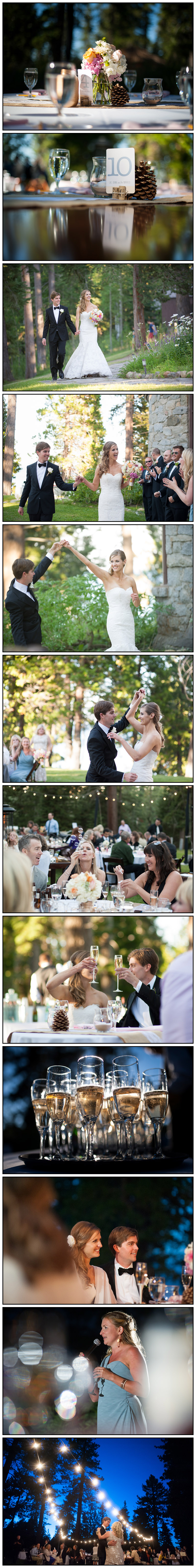 Wedding Reception in Tahoe at Ehrman Mansion at Sugar Pine Point State Park in Tahoma