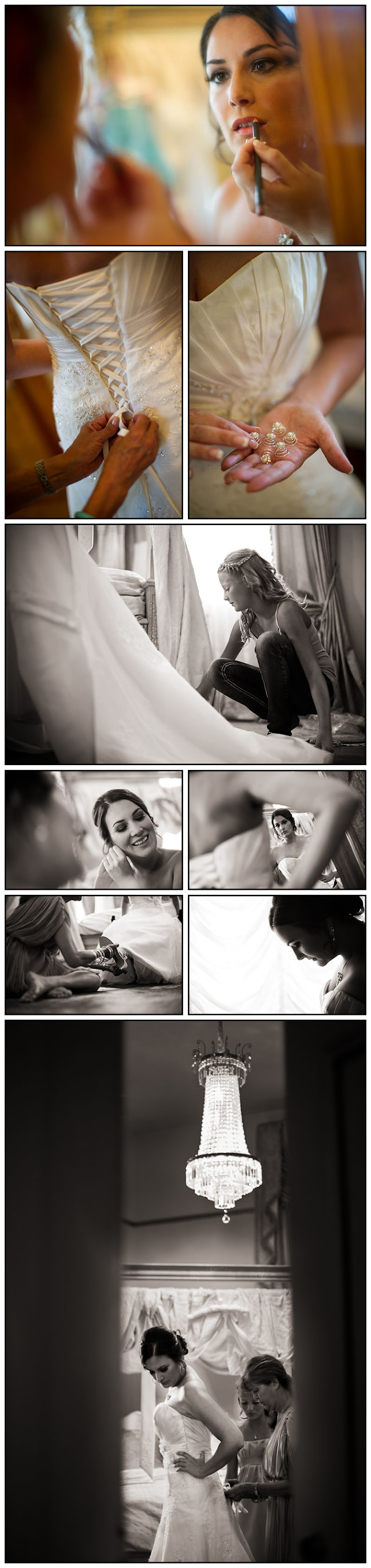 Bride Getting Ready at Jefferson Street Mansion