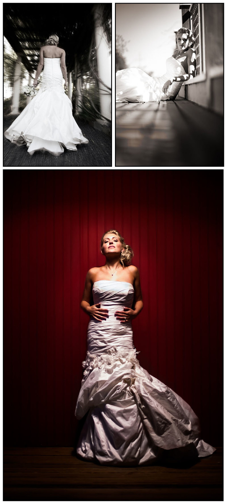 Photos of Danielle in her beautiful dress at the Garden Valley Ranch in Petaluma