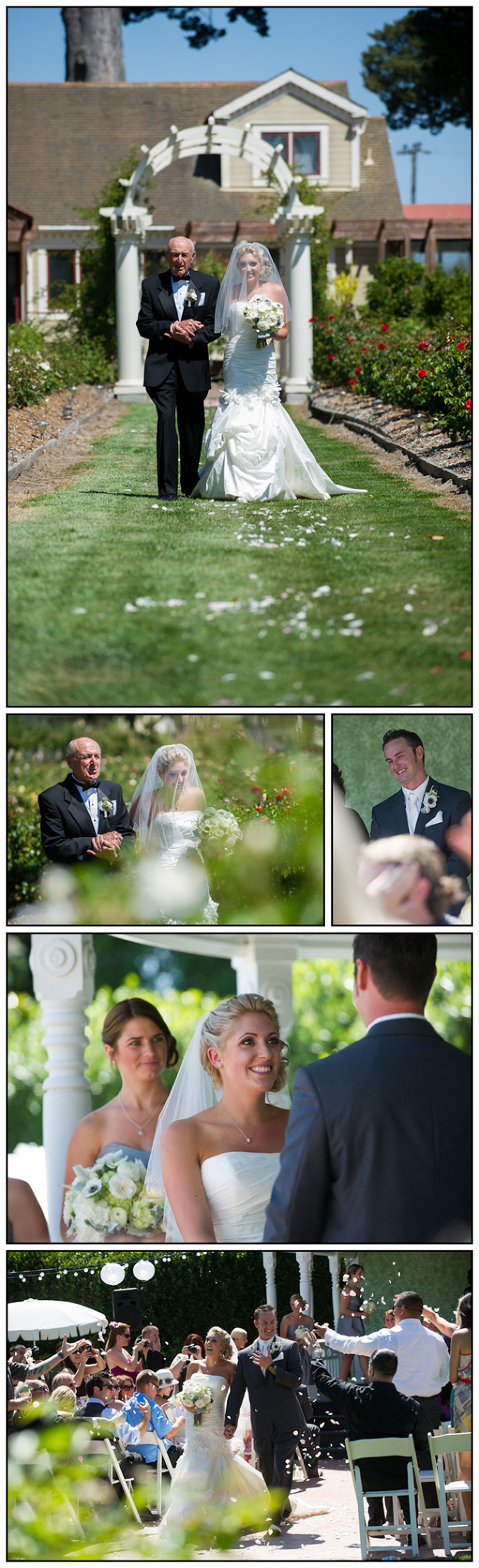 Ceremony of Chris and Danielle at Garden Valley Ranch in Petaluma
