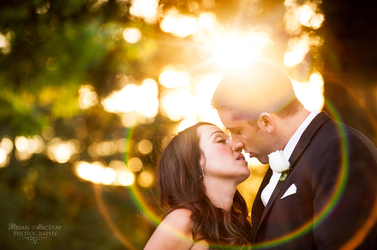 Crow Canyon Country Club in Danville romantic photo of Nicole and Matt