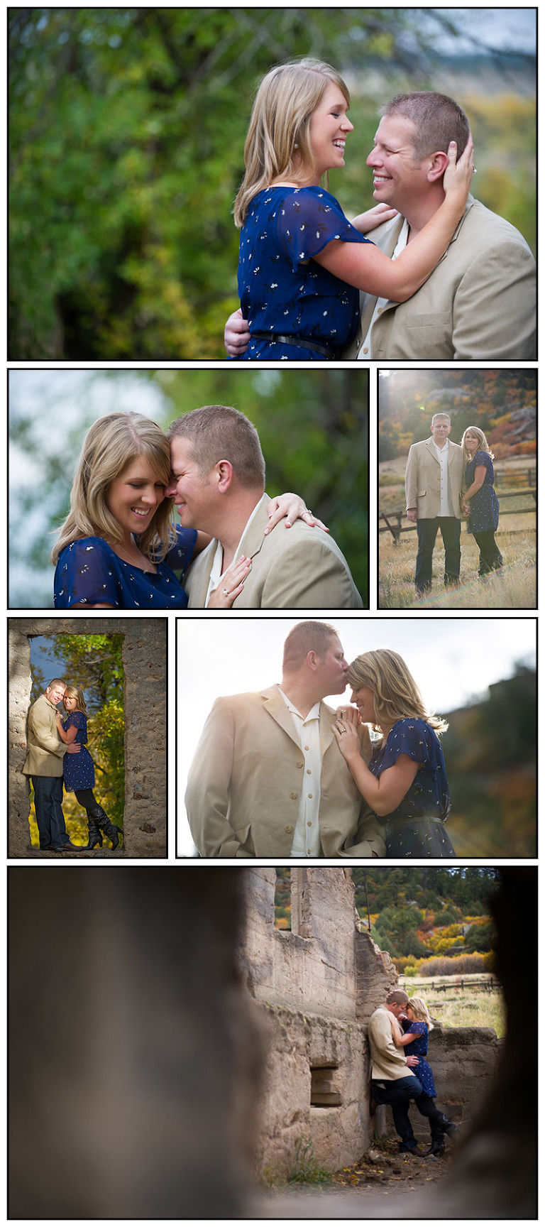 Engagement Photos in Castlewood Canyon and Castle Rock Colorado