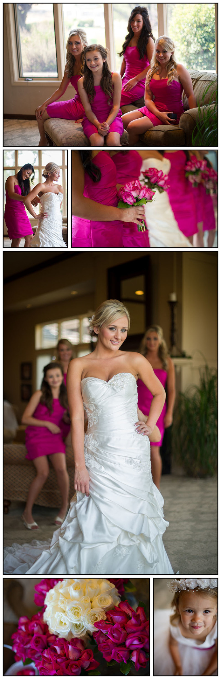 Photos of Bride getting ready at Catta Verdera County Club in Lincoln