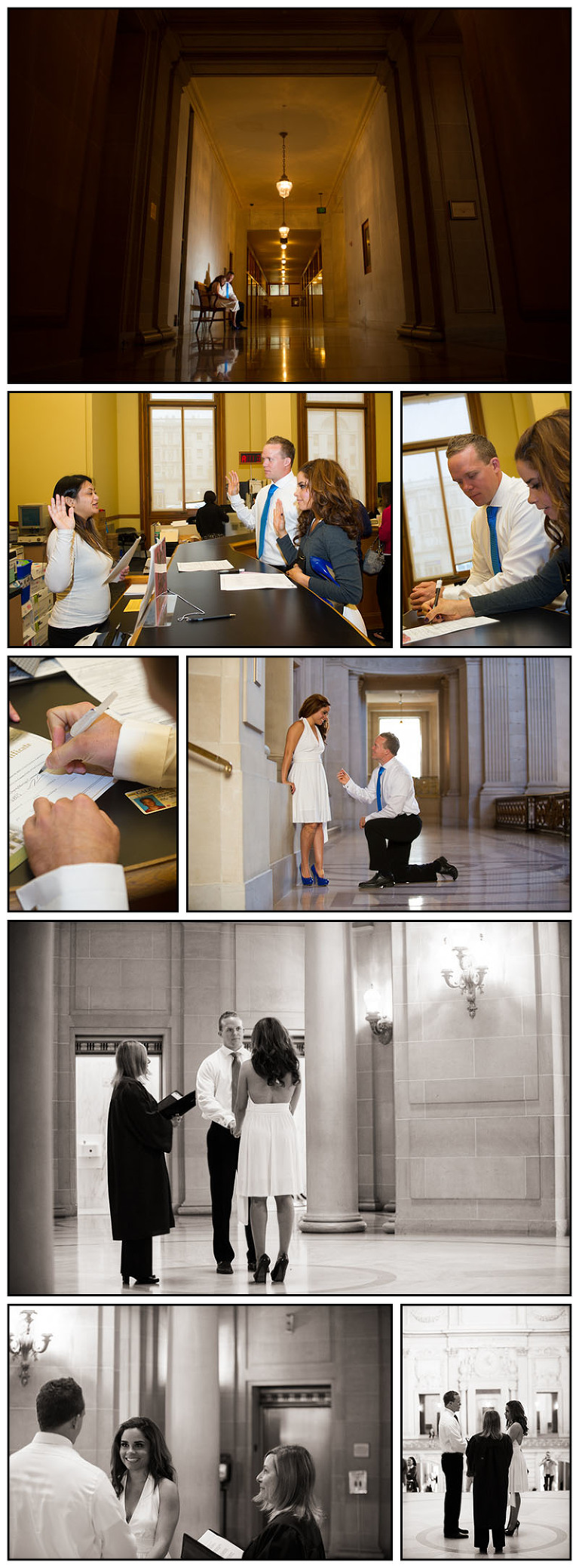 Elopement Ceremony at San Francisco Court House with Chelsea and Zach