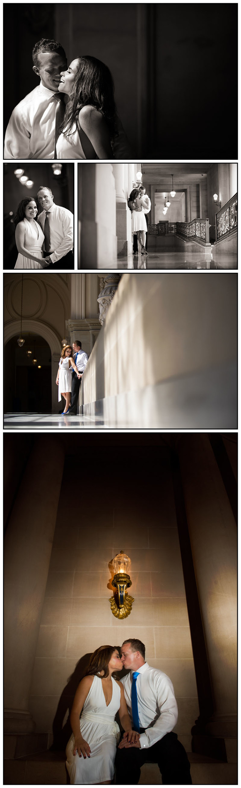 Romantic Photos of Chelsea & Zach at San Francisco Court House Wedding Elopement 2