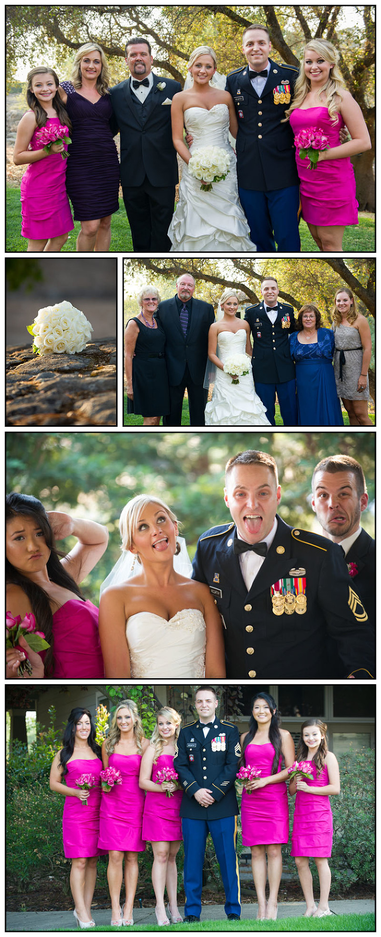 Wedding Family & Bridal Party Portraits at Catta Verdera Country Club in Lincoln