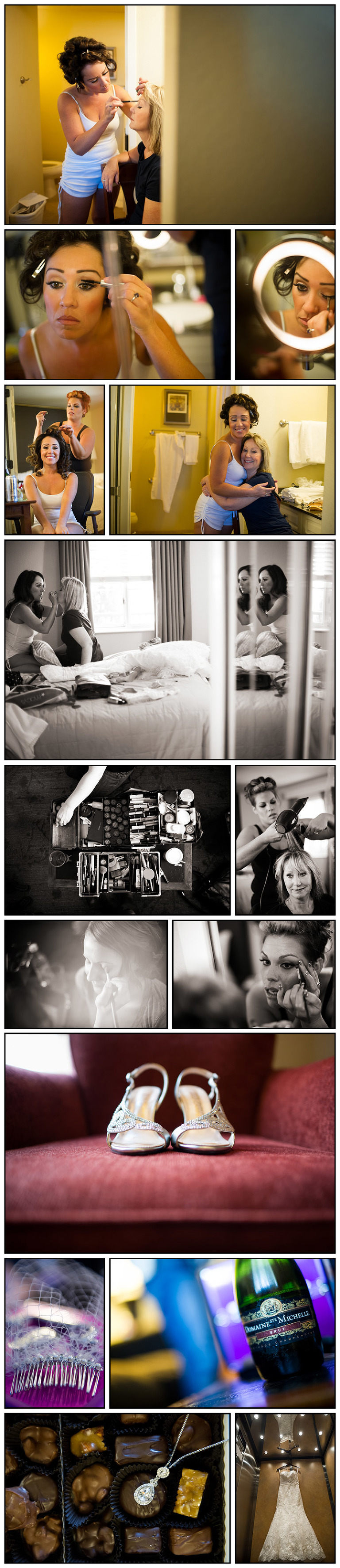 Ladies getting Ready for the Wedding at the Crow Canyon Country Club in Danville