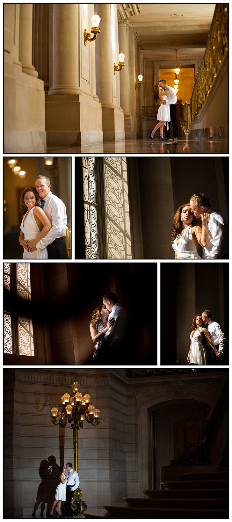 Romantic Photos of Chelsea & Zach at San Francisco Court House Wedding Elopement 1