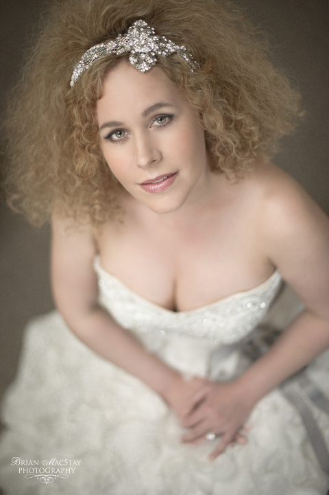 Photo of my wife Sarah at Gabrielle's Bridal in Campbell, CA