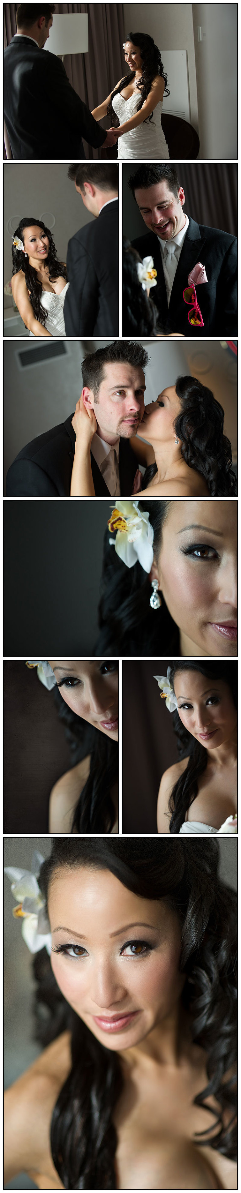 First-Look for Laura and Jason's wedding at Hilton San Jose