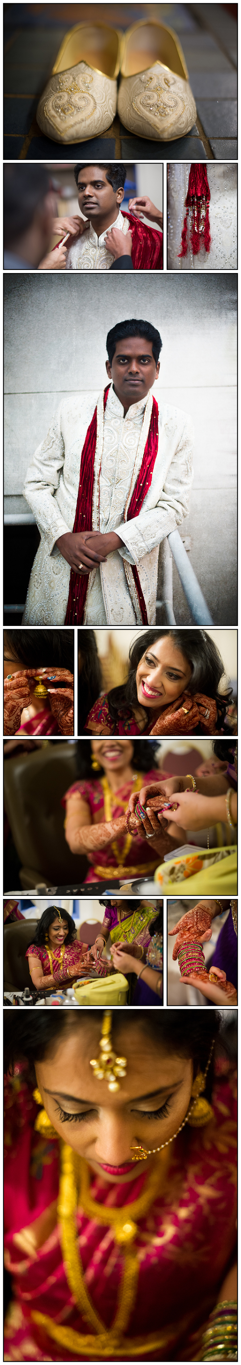 Getting Ready at The Corinthian Grand Ball Room in San Jose - Indian 