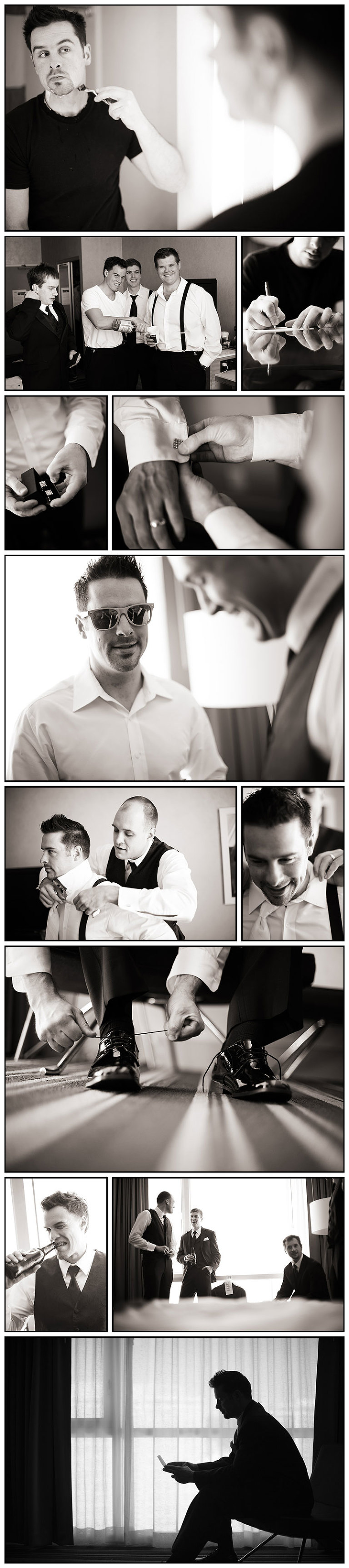 Jason-Getting-Ready for his wedding at San Jose Hilton