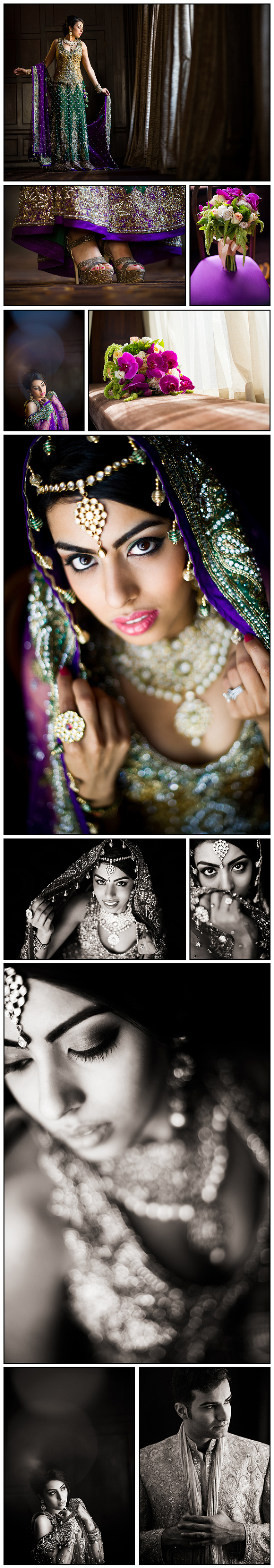 Wedding Portraits for an Indian Wedding themed styled shoot at the Julia Morgan Ballroom