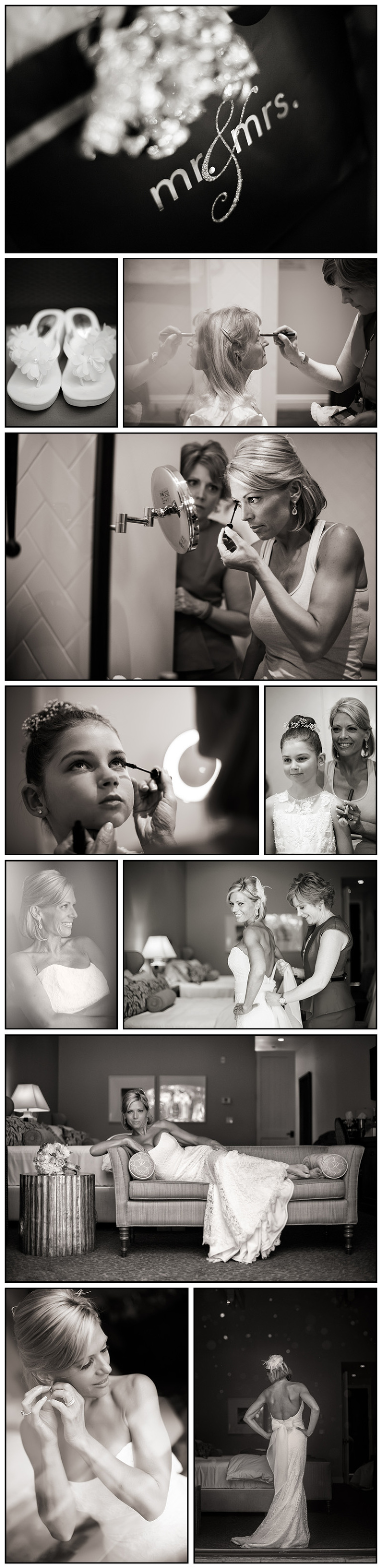 Bride Getting Ready Photos at Hotel Younville Napa Wedding