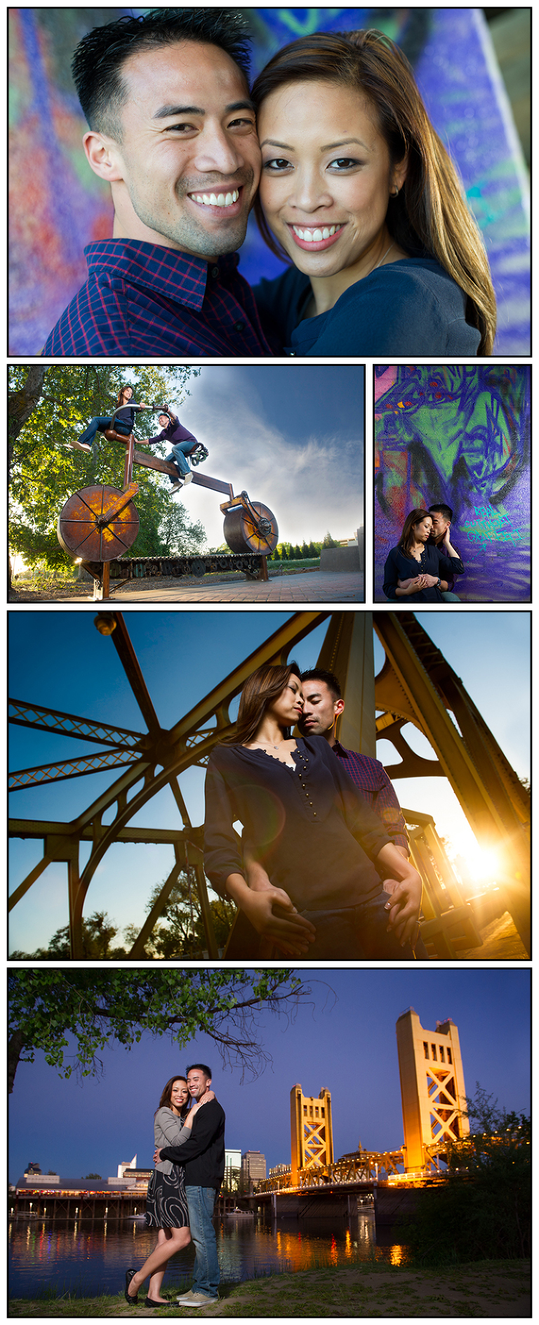 Engagement Shoot at Tower Bridge Sacramento 2