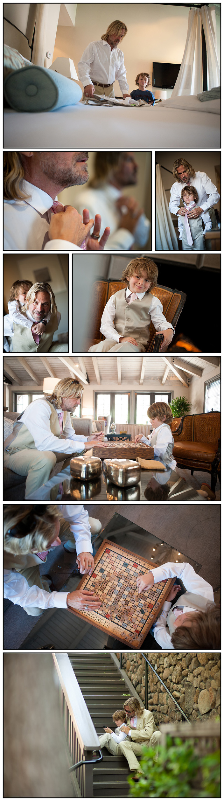 Groom Getting Ready Yountville Hotel Napa Wedding