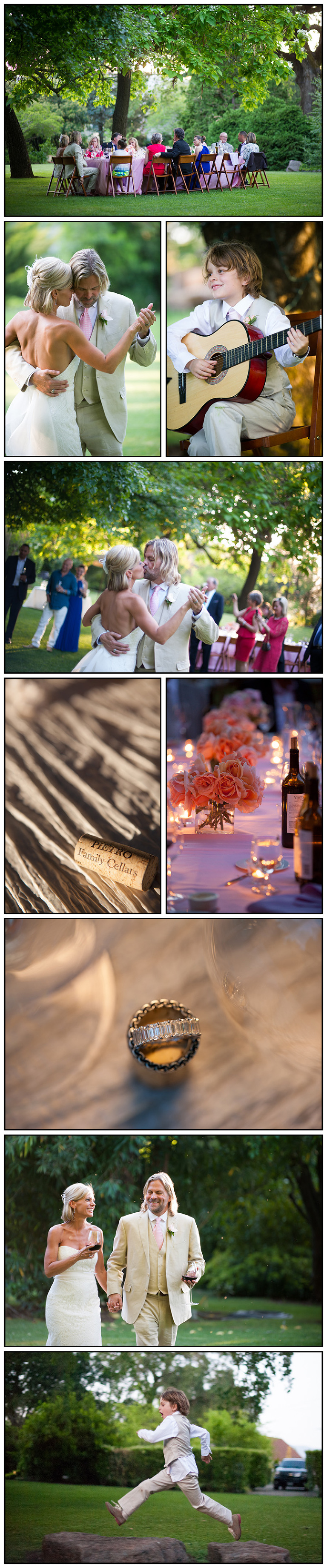 Wedding Reception at Small Napa Venue