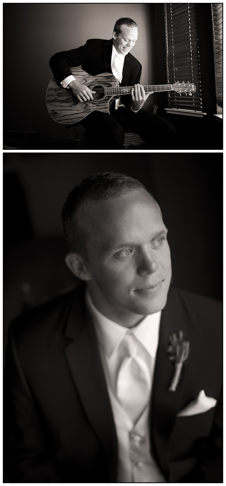 Groom Getting Ready Lafayette