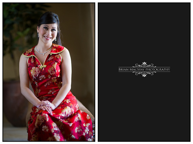 Bride at Chinese Tea Ceremony at Ruby Hill Golf Club