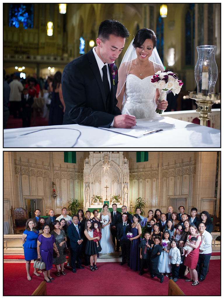 Wedding Ceremony at St. Patricks in San Francisco 2