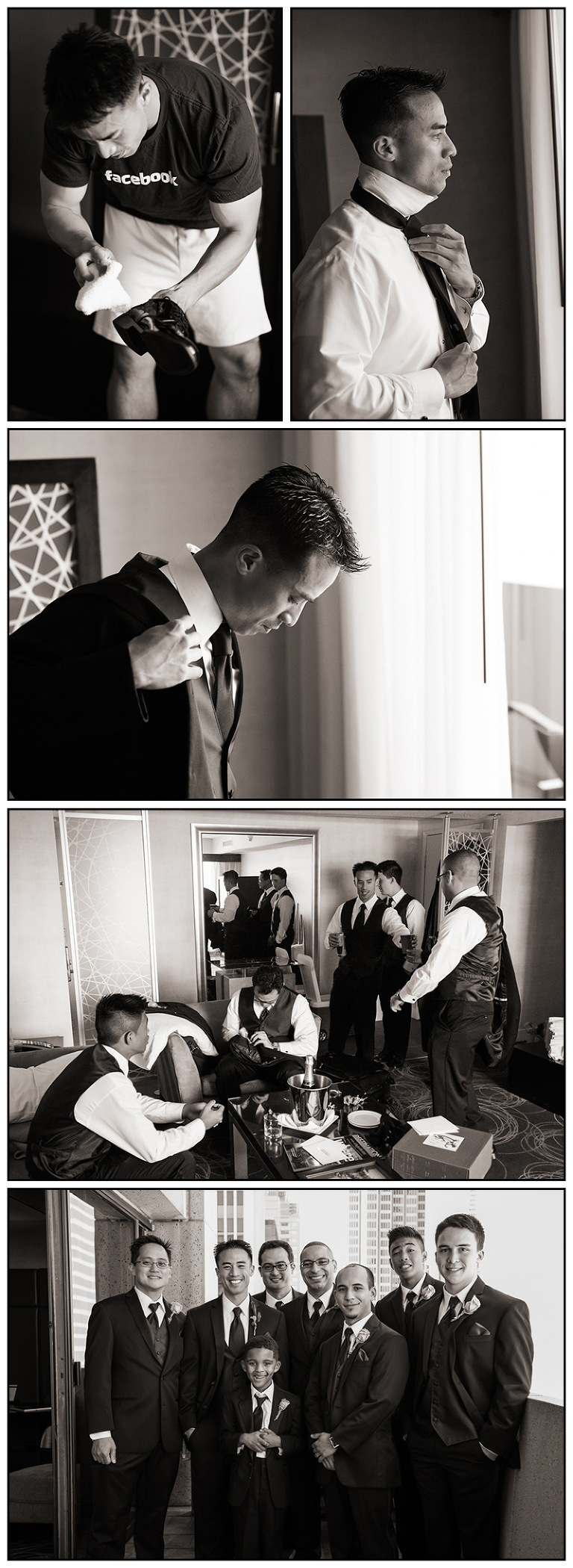 Groom-Getting-Ready at Hyatt San Francisco Embarcadero 