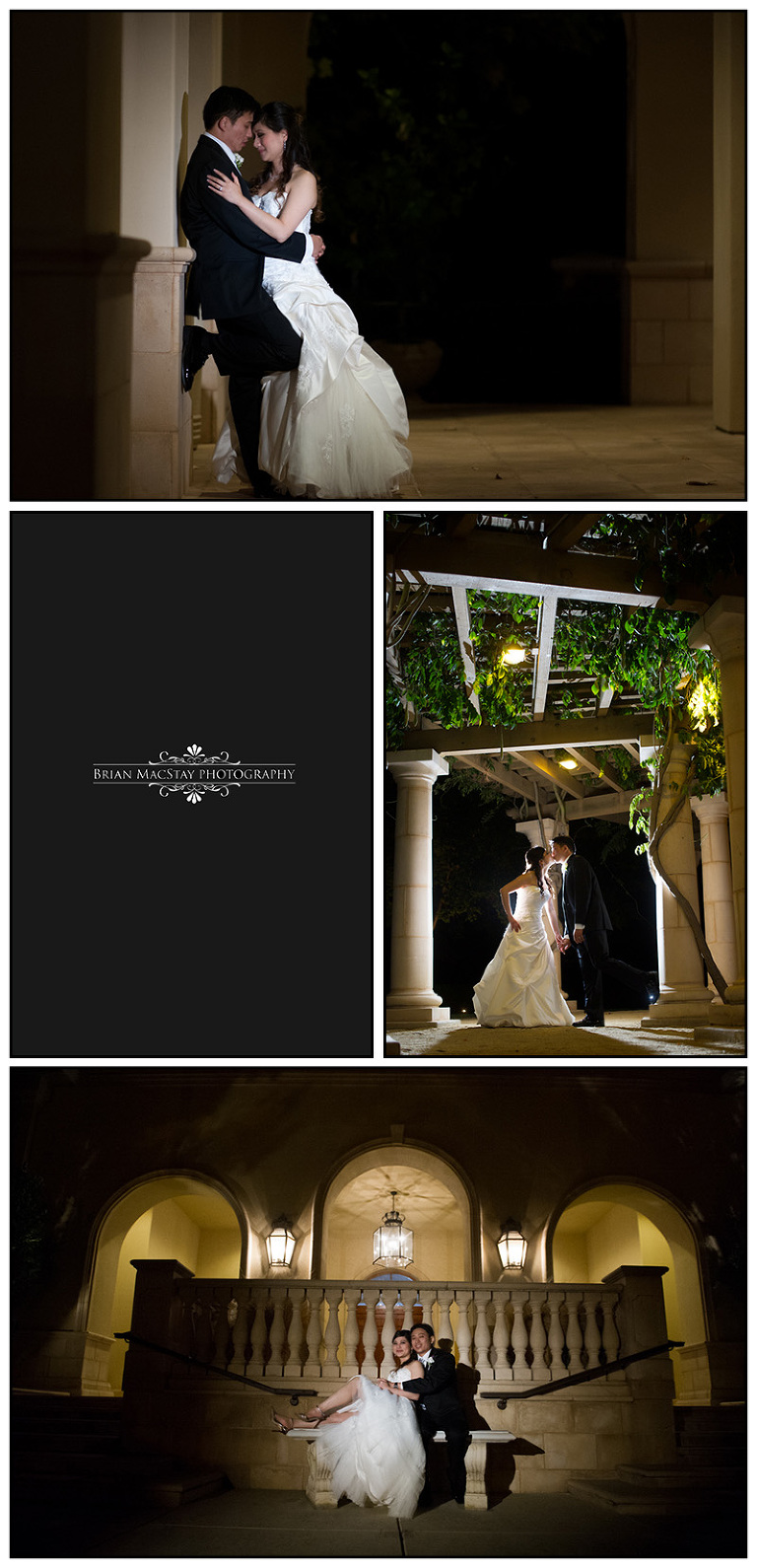 Night Romantics of Bride and Groom at Ruby Hill Golf Club