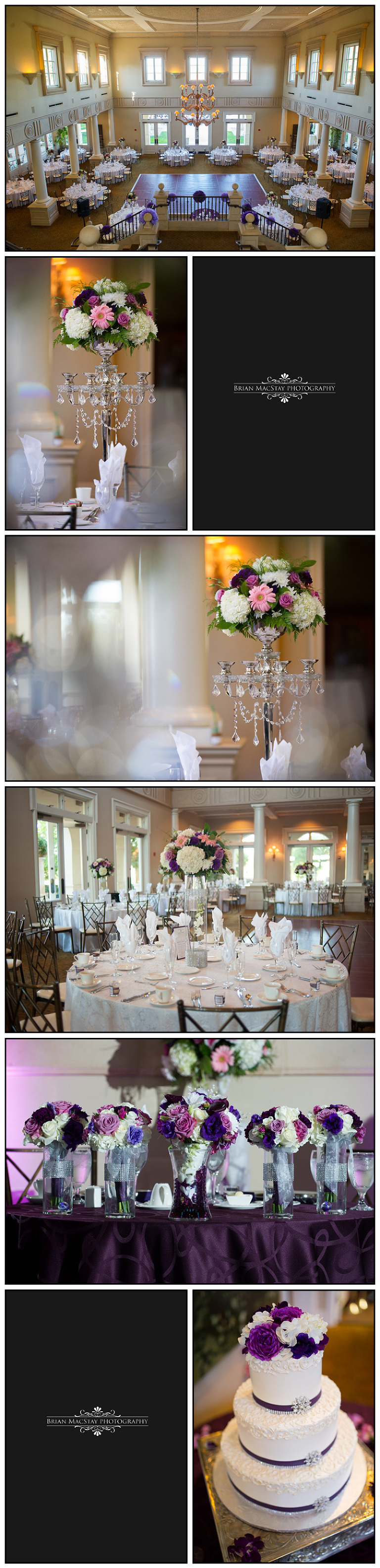 Wedding Reception Details Photos at Ruby Hill Golf Course