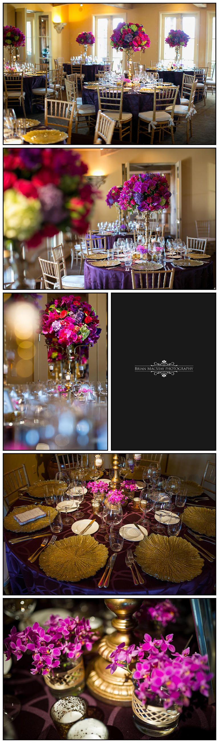 Wedding Reception Details at Auberge du Soleil