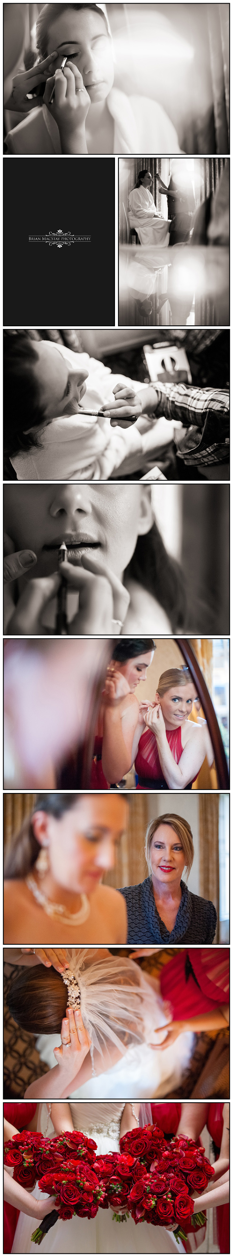 Bride Getting Ready at Omni Hotel